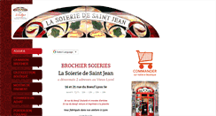 Desktop Screenshot of lasoieriedesaintjean.com